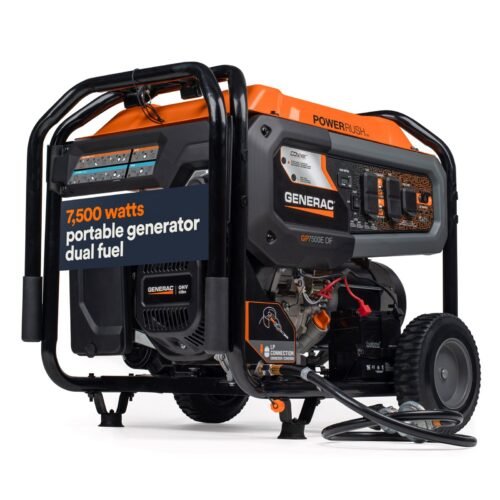 Generac 7500W Dual-Fuel Portable Generator – COsense | Model G0080112