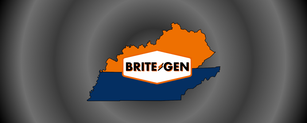 Brite Generators certified technician installing a Generac standby generator in Kentucky or Tennessee