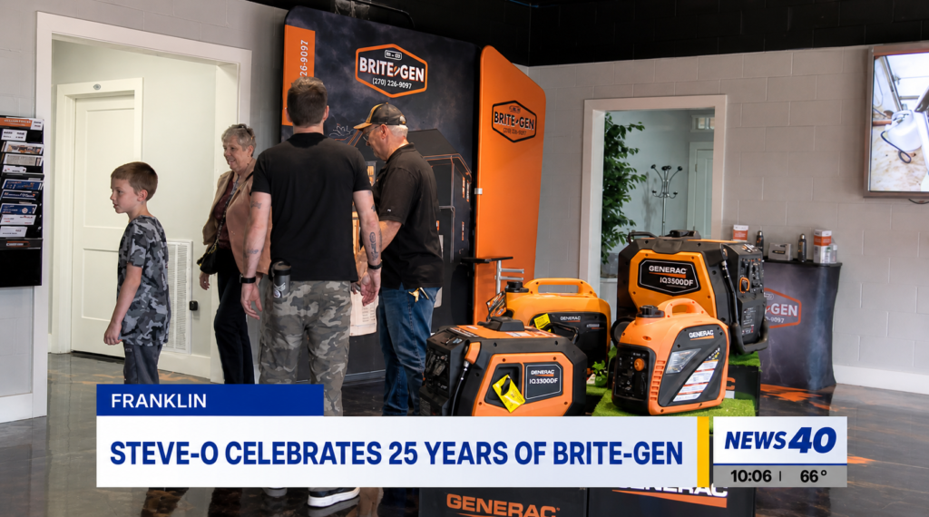 Steve-O Supports Brite Generators In Simpson County