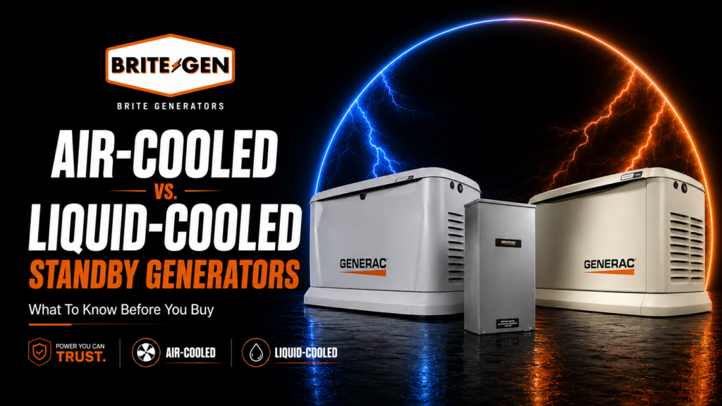 Air cooled vs liquid cooled standby generator