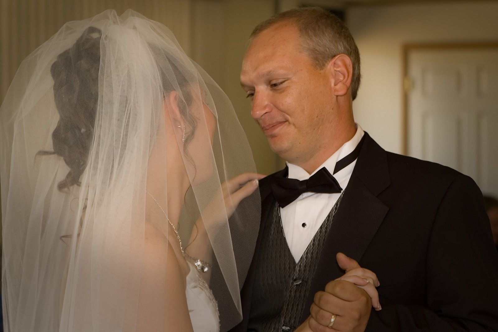 George the Electrician with Robin on their wedding day