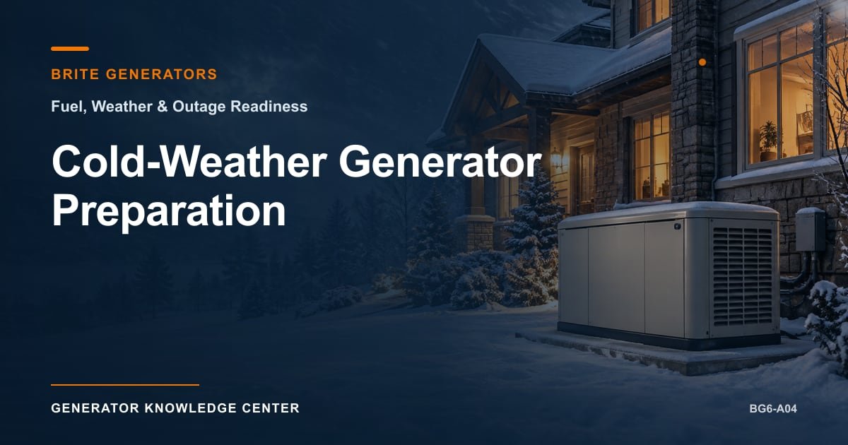 Cold-Weather Generator Preparation — Brite Generators