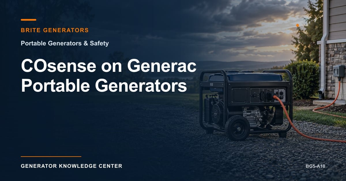 COsense on Generac Portable Generators — Brite Generators