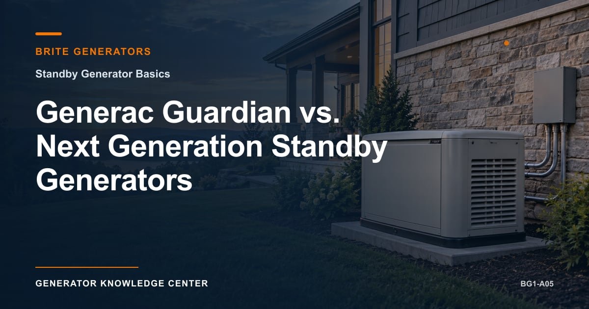 Generac Guardian vs. Next Generation Standby Generators — Brite Generators
