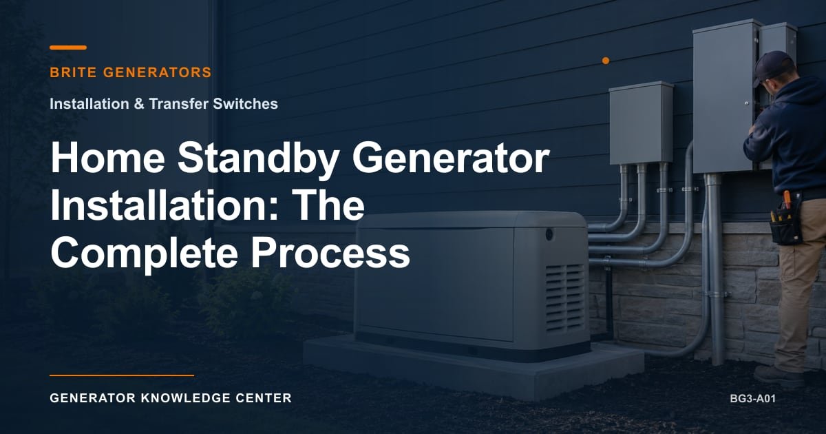 Home Standby Generator Installation: The Complete Process — Brite Generators