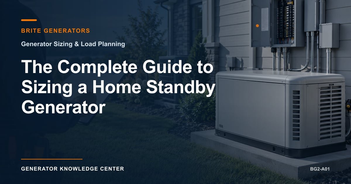 The Complete Guide to Sizing a Home Standby Generator — Brite Generators