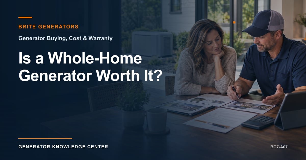 Is a Whole-Home Generator Worth It? — Brite Generators