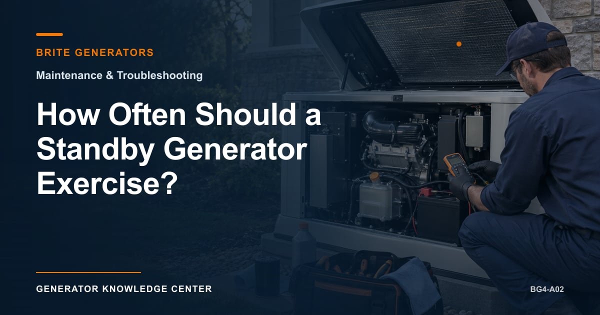How Often Should a Standby Generator Exercise? — Brite Generators